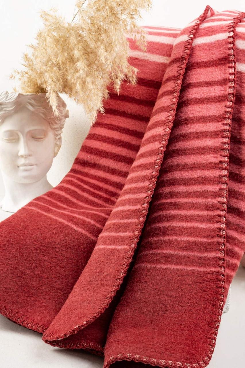 Плед полуторний бавовна Pupilla Wona Red 160х220см