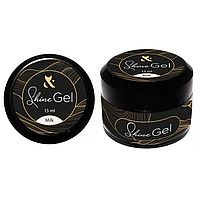 F.O.X. Гель для укріплення натуральних нігтів Shine Gel Milk, 15 ml
