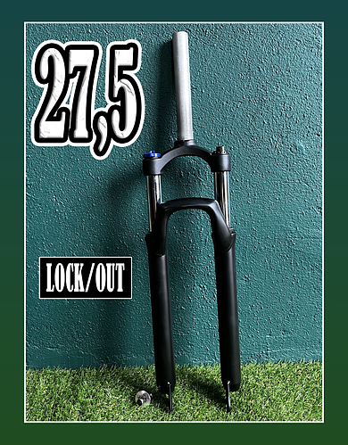 Вилка пружинно-эластомерная Сrosser с локаутом 27,5" колесо. (ID ...