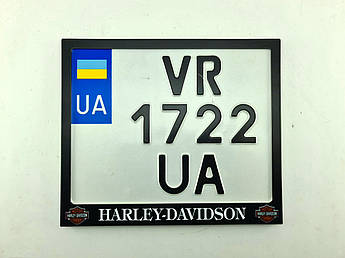 Рамка для монономера Harley-Davidson 2.1 black метал