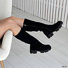 Зимові жіночі комфортні чоботи з натуральної замші, фото 5