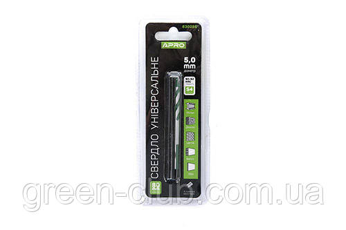 Свердло універсальне 5*80 мм APRO 830286, фото 1