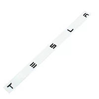 Емблема напис TESLA (Чорна Матова) 476х20 мм (на скотчі) 1880160-00-A