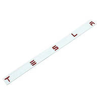 Емблема напис TESLA (Червона) 476х20 мм (на скотчі) 1880160-00-A