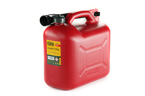 Каністра пластикова 10 л HDPE з лійкою СИЛА 285102, фото 1
