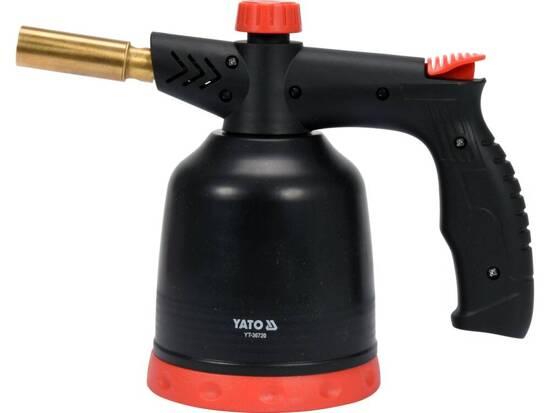Лампа паяльна газова з п'єзозапалом YATO, 1.7 кВт, 123 г/год, 360° тип з`єднання EURO EN417