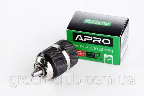 Патрон для дриля швидкозатискний 1/2-20, 2,0-13 мм APRO 898920, фото 1