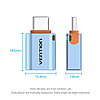 Перехідник-адаптер Vention Type-C Male to USB 3.1 Female OTG Adapter 10 Гбіт/с OTG 15 W Grey (CUBH0), фото 8
