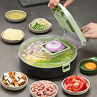Багатофункціональна овочерізка Vegetable Cutter з додатковими насадками в комплекті EMTS-6716