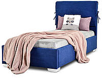 Ліжко з м'яким узголів'ям у тканині без підйомного механізму з ортопедичними ламелями Mari Марі Novelty