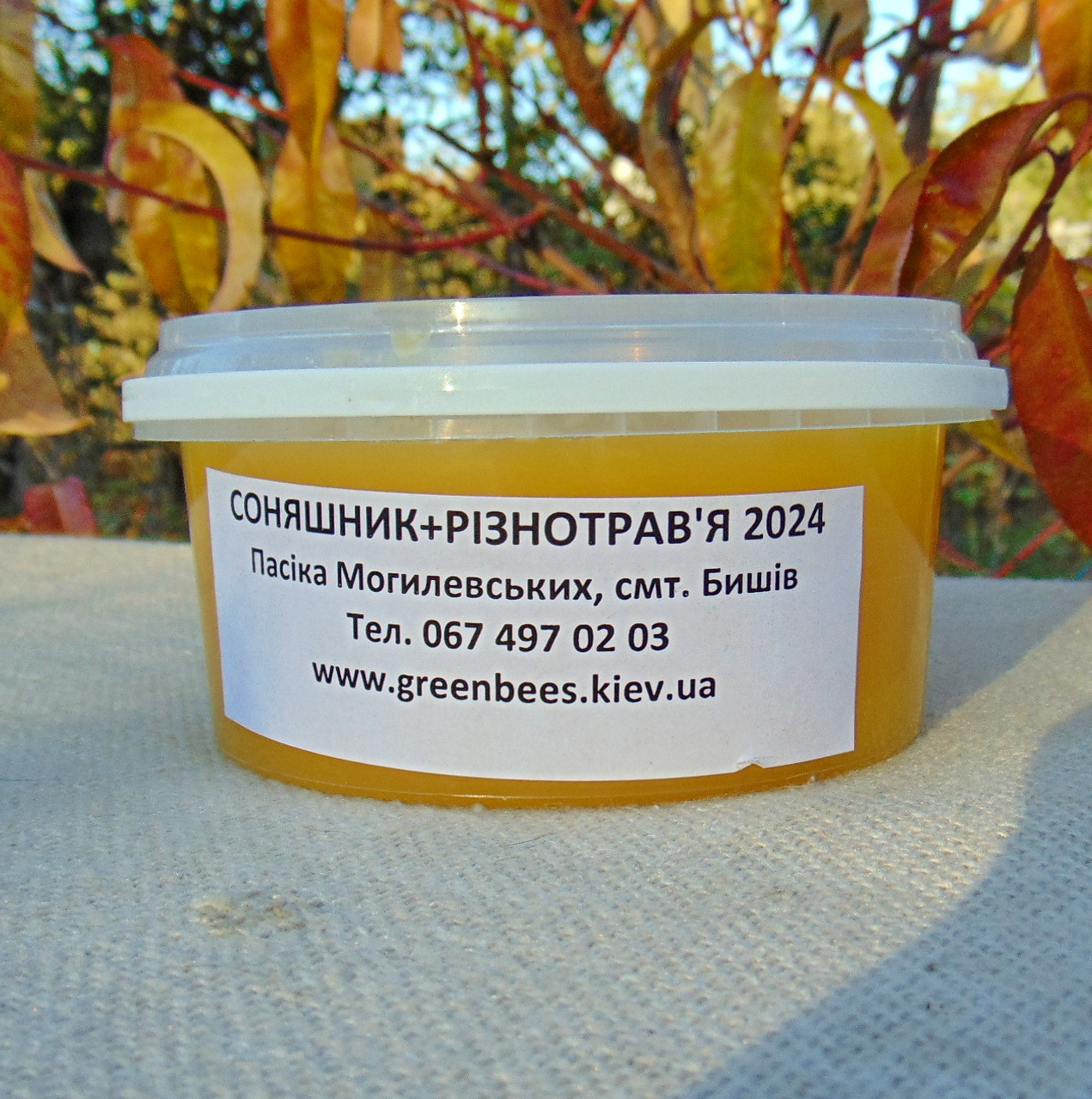 Мед соняшниковий з різнотрав'ям 0.5л, 2024 рік