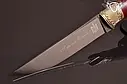 Ніж ручної роботи "Лють" 145х27х4.2 мм із неіржавкої сталі та колодкою з гібриду, фото 8