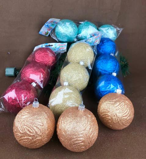 Набір куль "Листочок Блис" 8см  3шт.