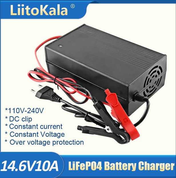 Зарядний пристрій для складання Liitokala 4S-14.6V10A (Lii-12V10A), LiFePO4 (LFP) 4S, 14.6V, 10A