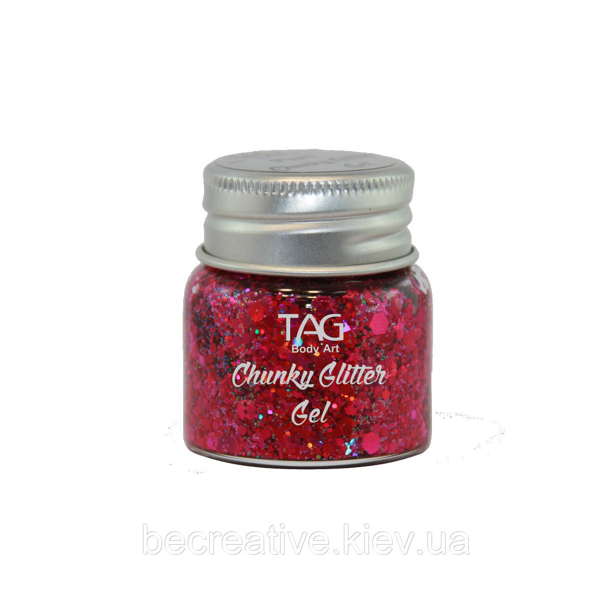 Яскравий глітер для образів Plum Chunky Glitter Gel 20 г, фото 1