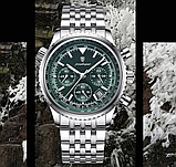 Якісний круглий годинник з металевим ремінцем з японським механізмом, фото 9