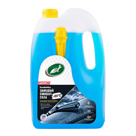 Омивач авто скла зимовий Turtle Wax Рідке полум'я — 20oC 4 л, фото 1