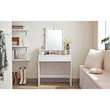 Туалетний столик з підсвіткою Bonro B055 білий, фото 2