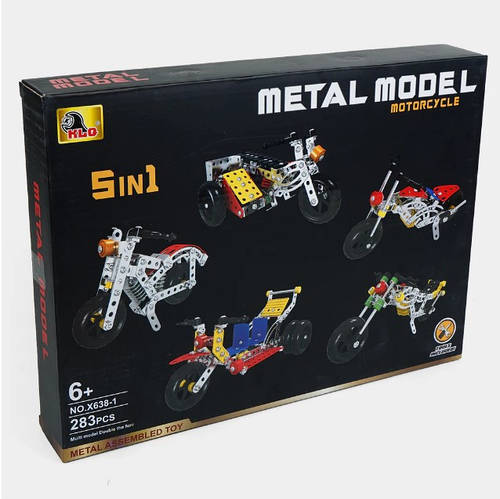 Металлический конструктор 5в1 мотоцикл для мальчиков, Набор конструктор ...