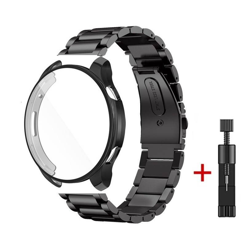 Комплект для годинника Xiaomi Watch S3 чорний (чохол + ремінець Rolex design 22 мм)