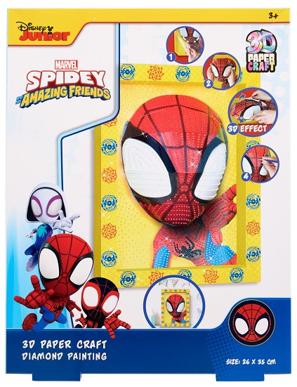 Набір Disney Мозаїка алмазна 3D у рамці Spidey