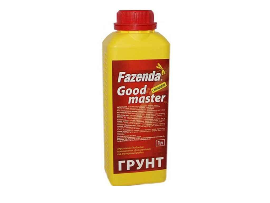 Грунтовка для стін 1л акрилова Good master ТМ FAZENDA BP, фото 1