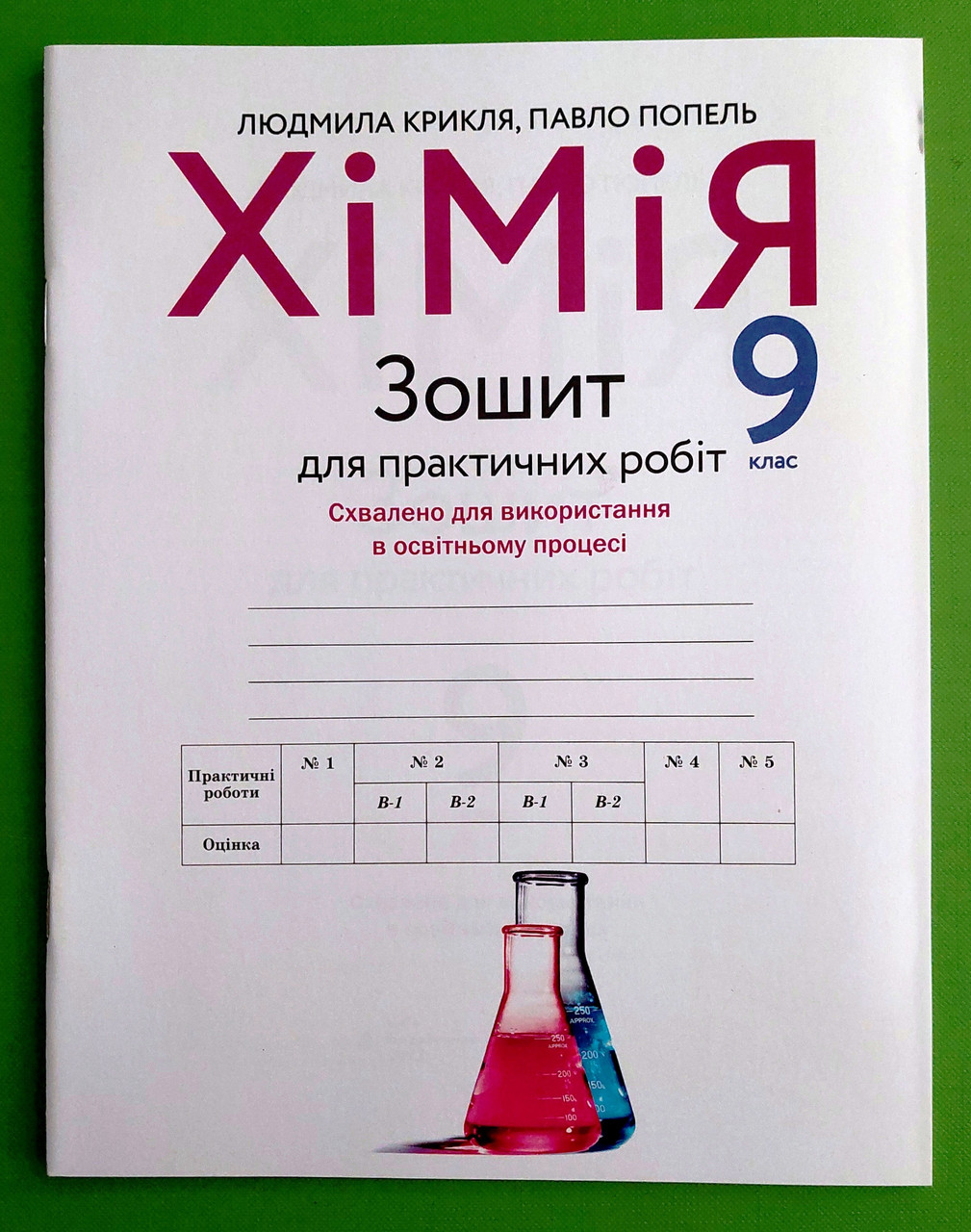 009 кл НУШ Уч Академія РЗ Хімія 009 кл Зошит для практичних робіт Крикля Попель