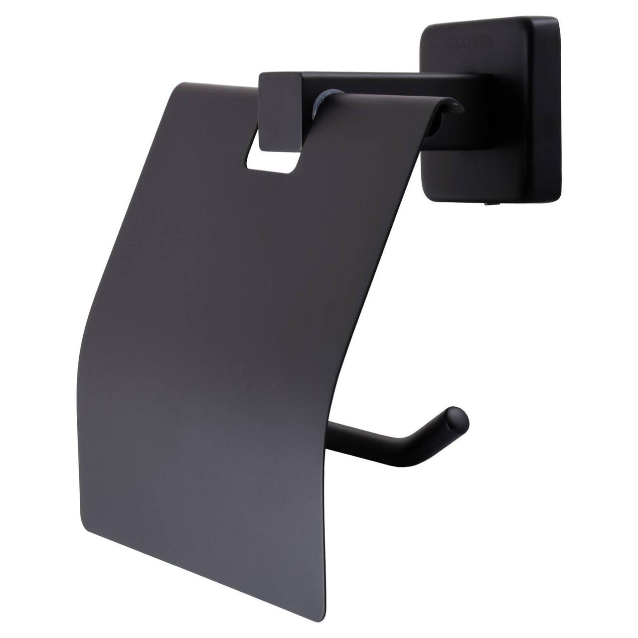 Держатель для туалетной бумаги Globus Lux BQ9410 черный матовый SUS304, фото 1