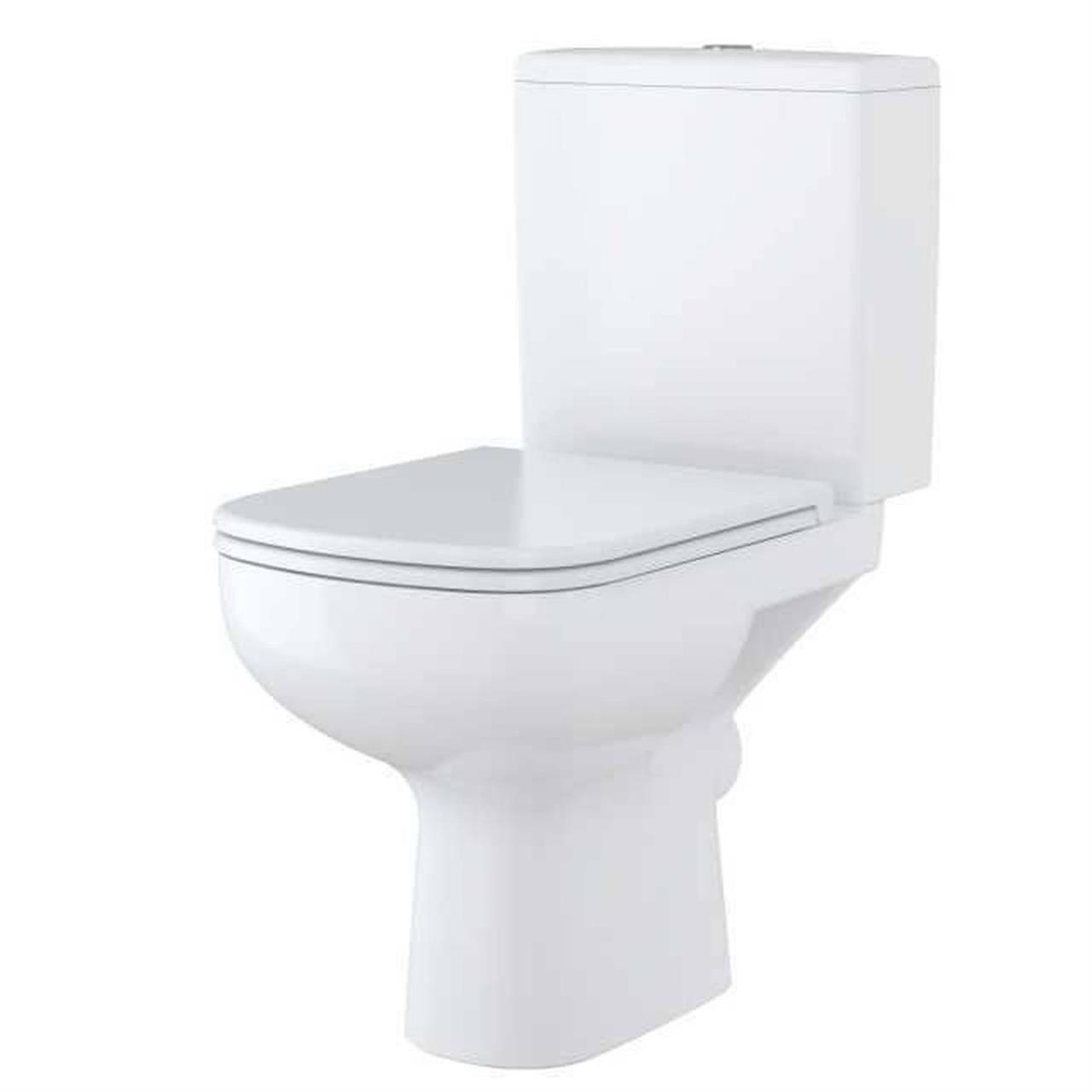 Компакт Cersanit 575 COLOUR NEW CLEAN ON 011 3/5 с крышкой белой дюропл лиифт
