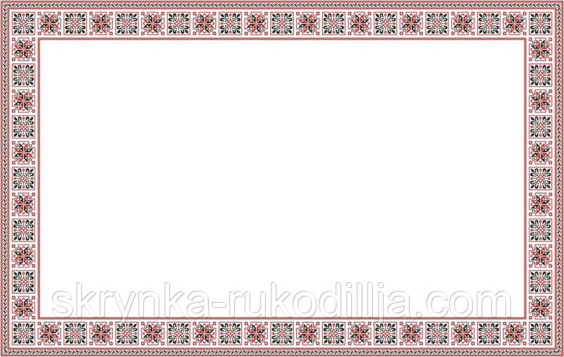 Заготовка для вишивання Скатертина ТР-048 Український орнамент (велика) Барвиста Вишиванка