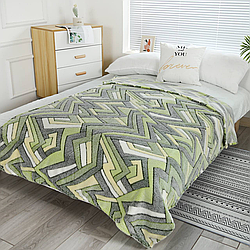 Євро плед флісовий стрижений "Лабиринт". Мінімальне замовлення від 10 шт.