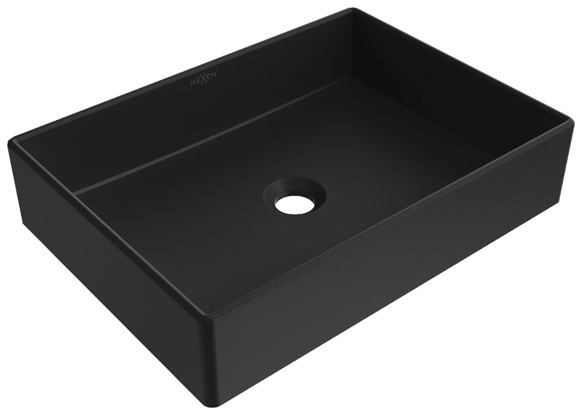 Умивальник (раковина) MEXEN GOYA 50 BLACK MATT чорний накладний *
