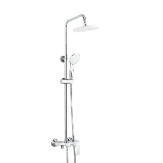 Душевая система Frap F2431, поворотный излив, лейка, белый/хром