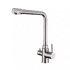 Смеситель для кухни на две воды Frap F43899-1, сатин