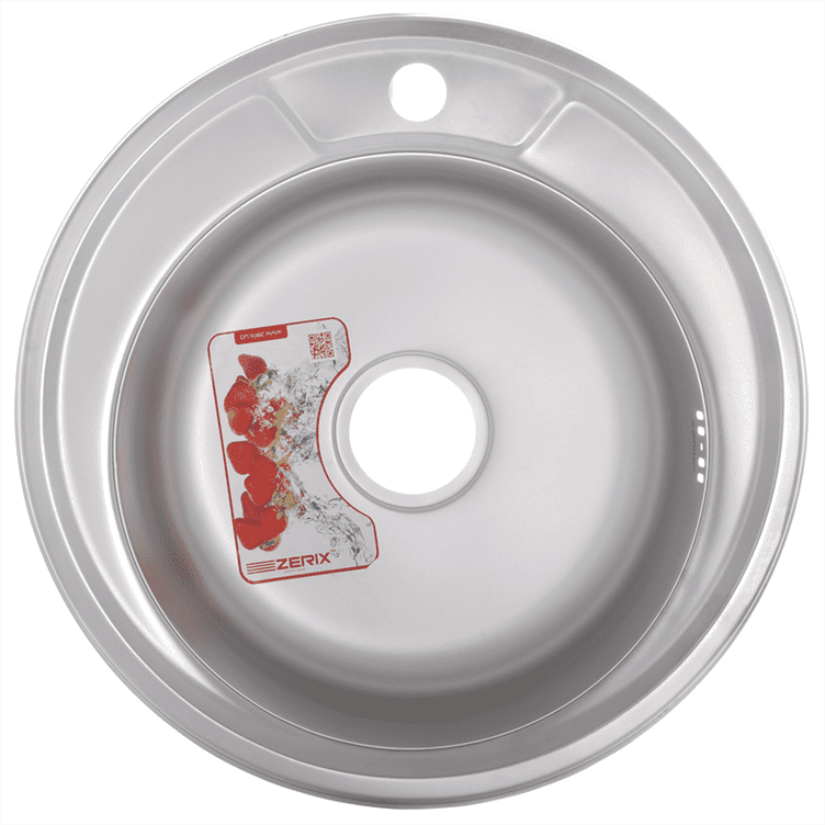 Мойка кухонная Zerix Z490-08-180D (decor) (ZX1585), фото 1