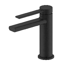 F1067-6 умывальник одновес. литое излияние лат. корпус гайка Ø25 (черный) {10}