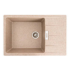 Гранитная мойка для кухни Platinum 7850 ROMA матовая (карамель)