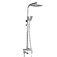 Душевая система GAPPO G2407-8, излив - переключатель на лейку, белый/хром