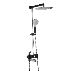 Душевая система GAPPO G2481, излив - переключатель на лейку, черный/хром