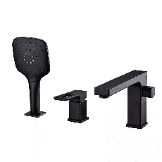 Смеситель для ванны на борт GAPPO G1117-6, черный