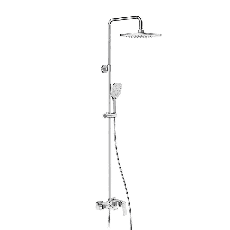 Душевая система GAPPO G2450-8, излив - переключатель на лейку, 3-функции