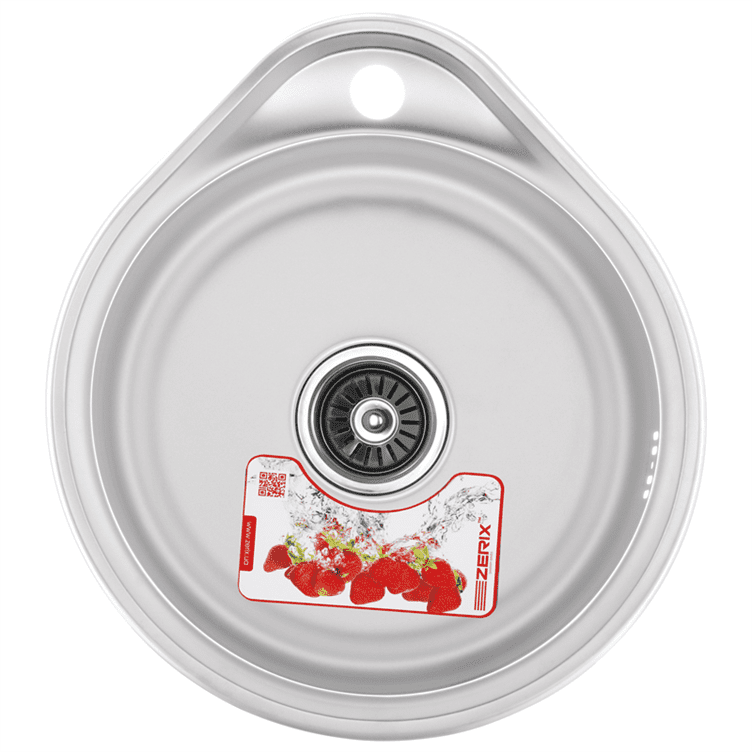 Мойка кухонная Zerix Z4843-06-160E (Satin) (ZS0566), фото 1