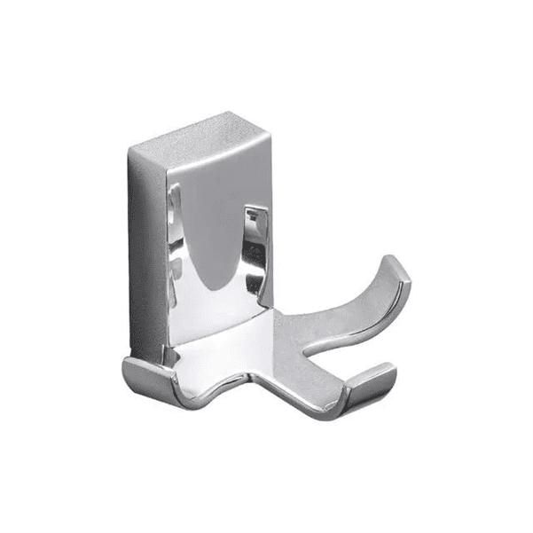 Крючок тройной для ванной Frap F1805-3 с 2-мя накладками, белый/хром, фото 1