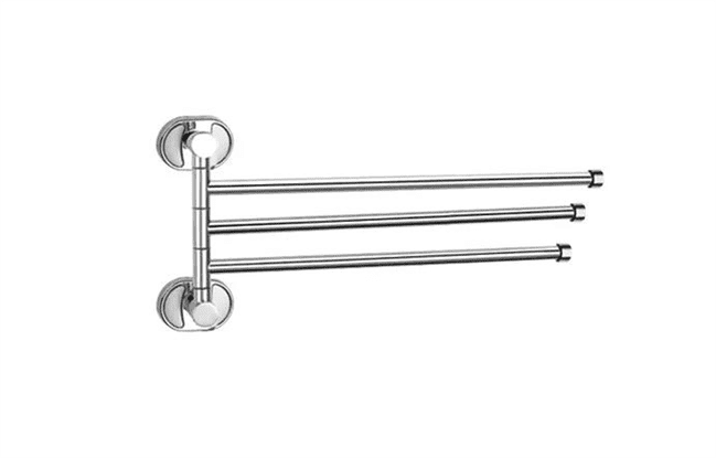 Держатель для полотенца Frap F1913 поворотный 3-й, 370 мм, хром, фото 1