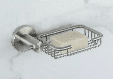 Мыльница Frap F30102-1, нержавеющая сталь.