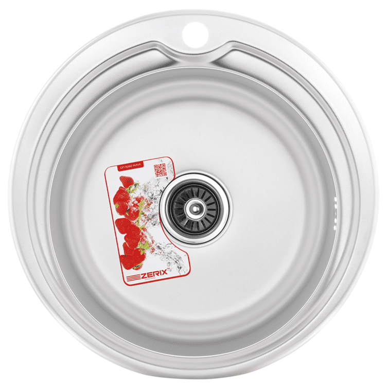 Мойка кухонная Zerix Z510-06-180P (polish) (ZS0559), фото 1