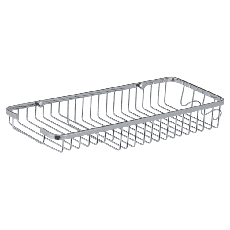 Полка-решетка с мыльницей и 2 крючками Zerix LR338 (LL1456)