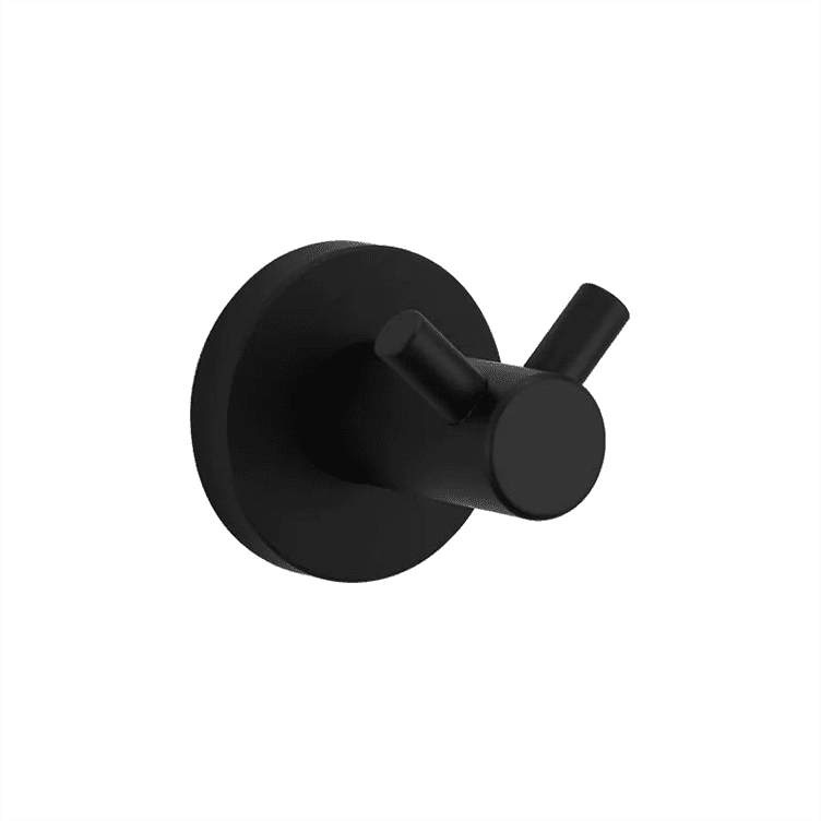 Крючок двойной для ванной Frap F30205-2, нержавеющая сталь, черный, фото 1