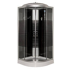 Гідромасажний бокс 61 BF RC Black Line 90х90х210 низький піддон