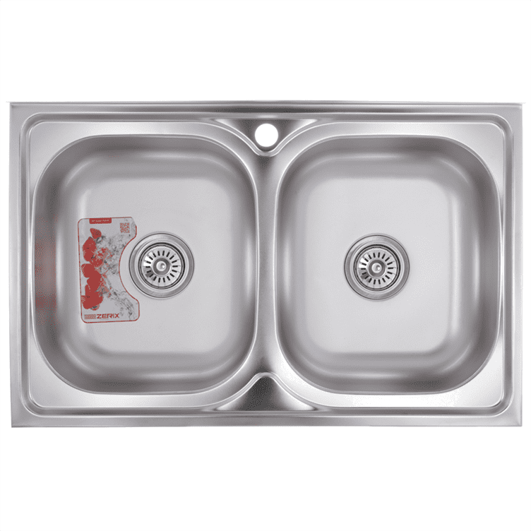Мойка кухонная Zerix Z8050D-08-180MD Double (micro decor) (ZM0613), фото 1